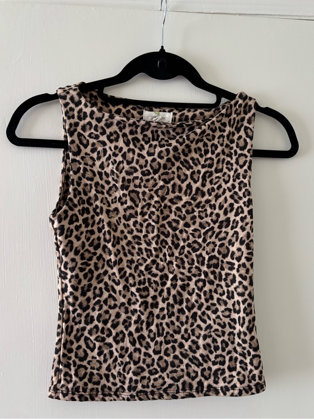 Leopard Print Sleeveless Tank Top